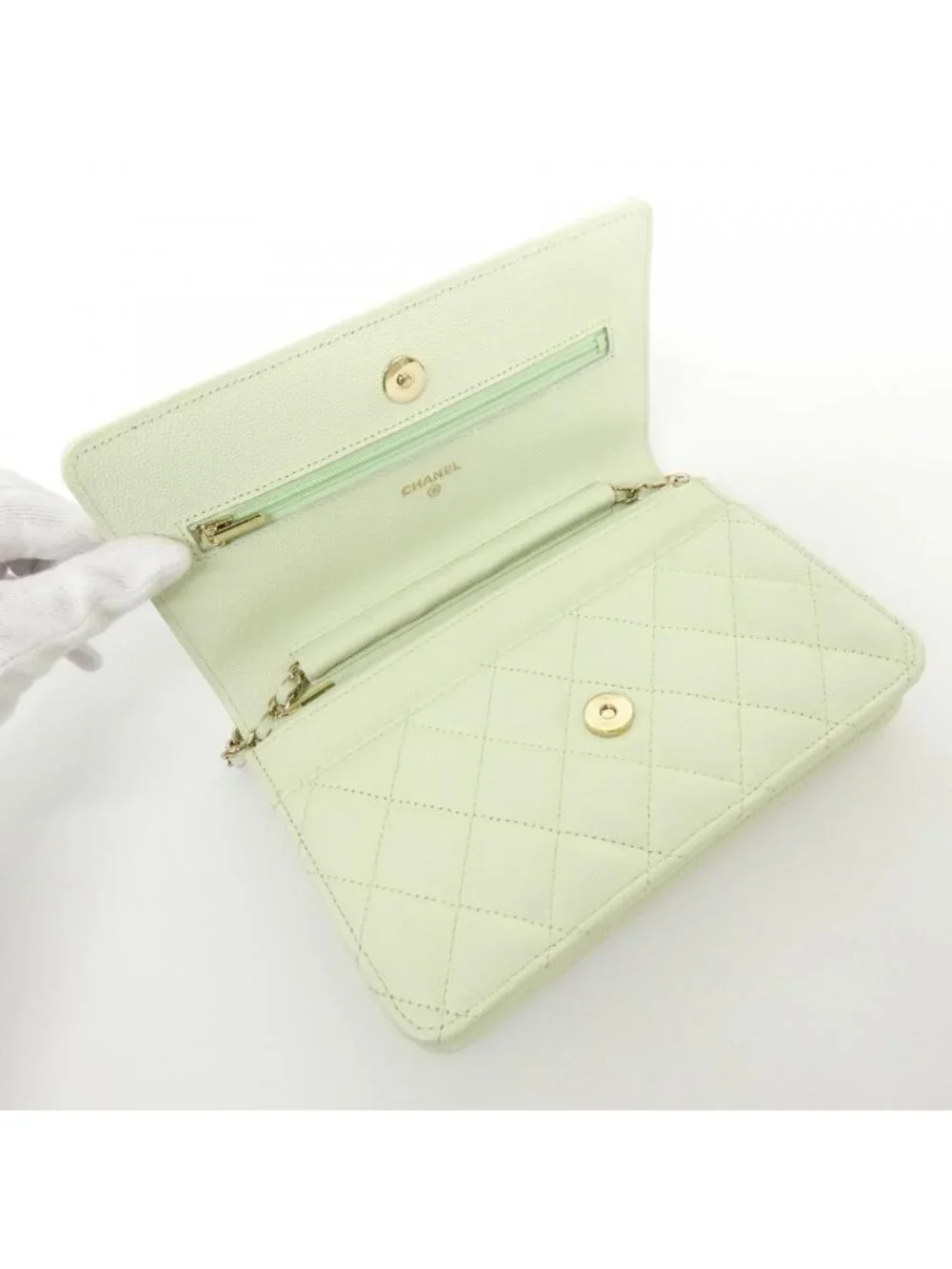 Chanel Timeless Classic Line Chain Wallet Shoulder
